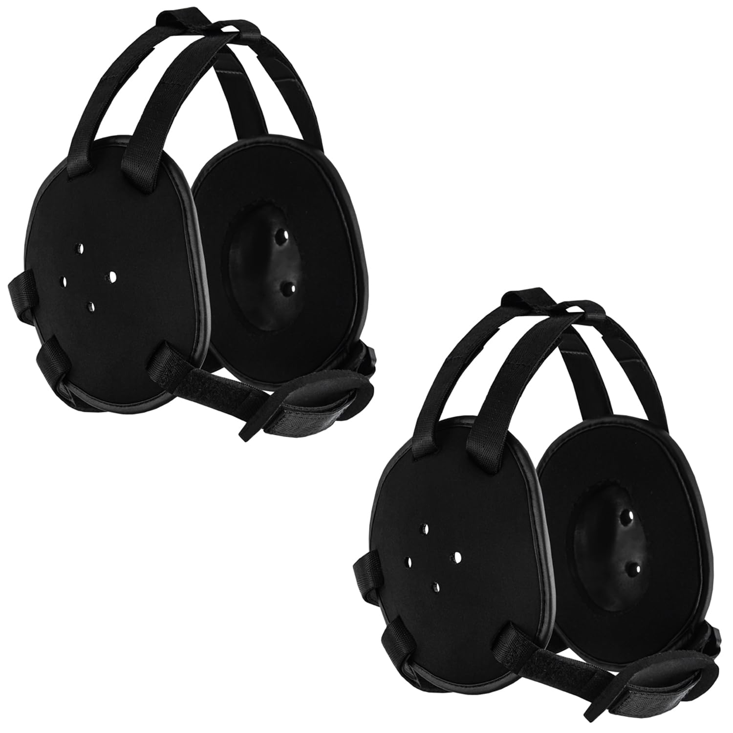 Photo 1 of ROAR-INT BJJ Ear Guard New Easy to Adjust Design Wrestling Protective Headgear Wrestling Ear Guard MMA Jiu Jitsu (Black/Black (2pcs))