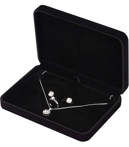 FAYADA Lot De 2 Boîtes à Bijoux Classiques En Velours Pour Mariage