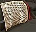 Car Lumbar Support Back Cushion with Adjustable Breathable Mesh,Aumee Office Chair Lower Back Therapy Fatigue Relief , Golden and Grey