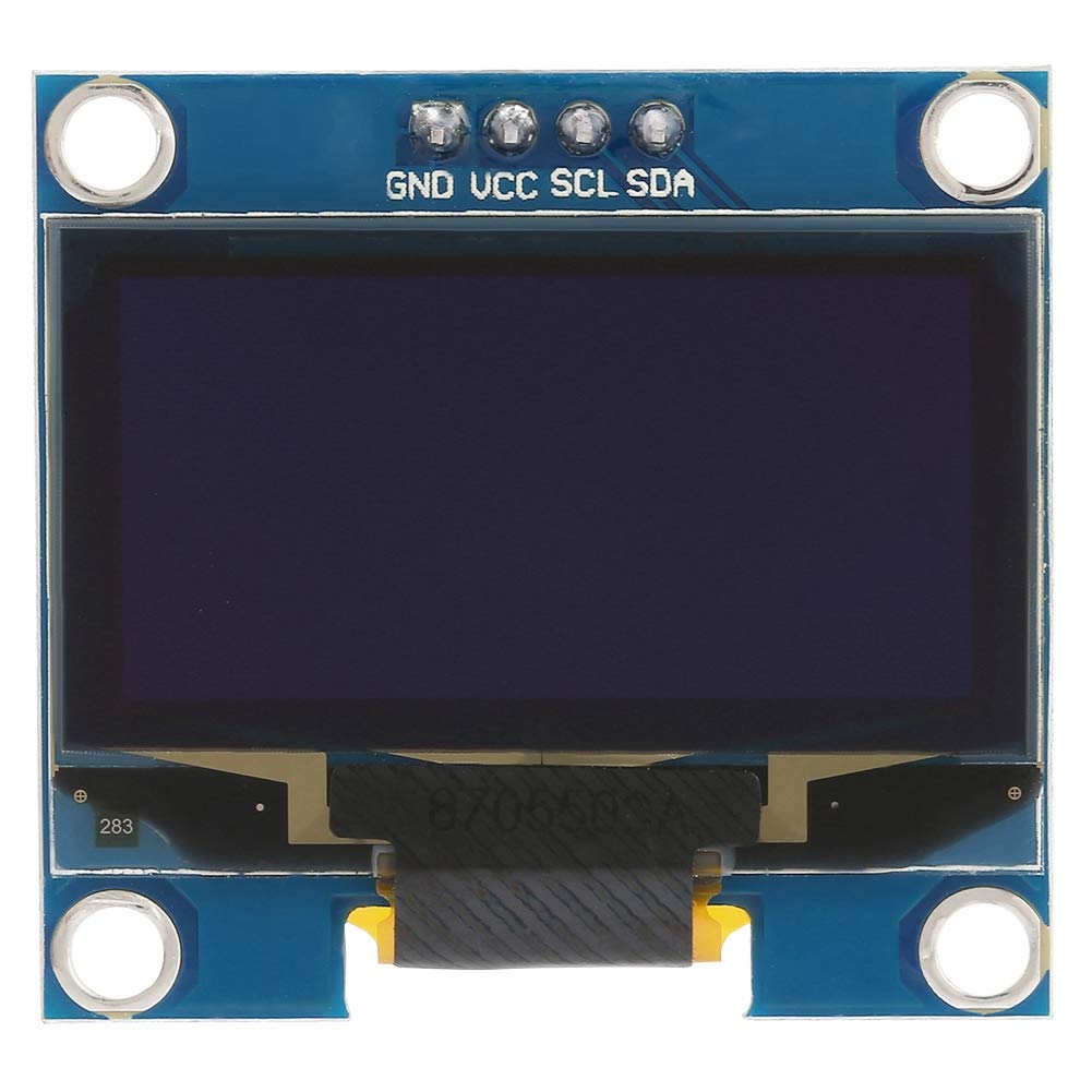 Walfront 1.3 Inch 128x64 OLED Display Module - I2C, SPI, Serial Interface - Blue Text Color - Small Size for Wearable Devices, IoT, and Mini Projects