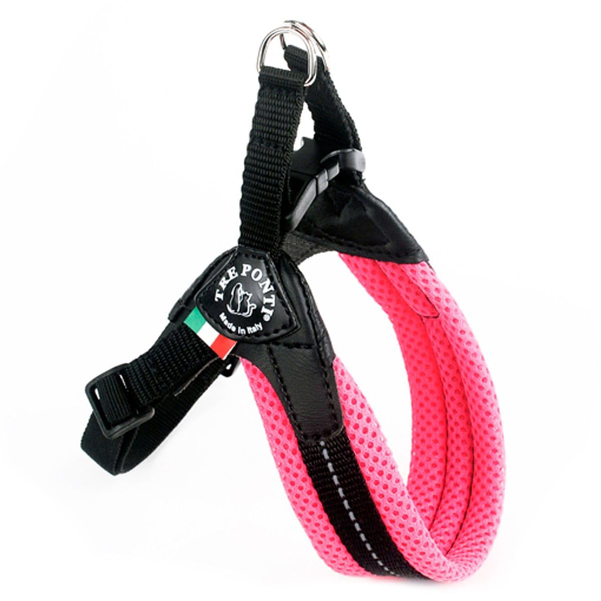 TRE PONTI Easy Fit Mesh Classic Neon Dog Harness, Size 1.5, Pink
