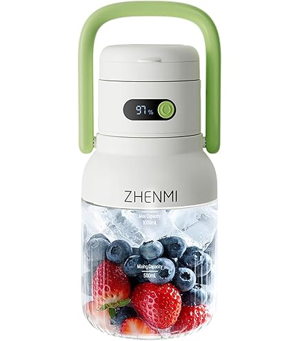 Amazon.com: ZHENMI Portable Blender, 1000ml Capacity, Stainless