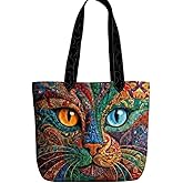 MDPrints Global Personalized Quilted Tote Bag for Women, Custom Quilted Tote, Gift for Book Lovers, Women, Coworker