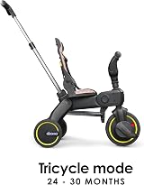 Doona Liki Baby Trike S1 Blush Pink Foldable Trike with Parent Handle view 7