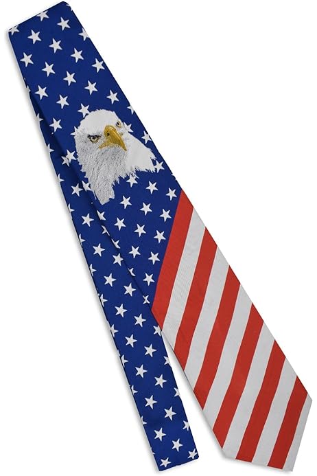 extra long patriotic ties