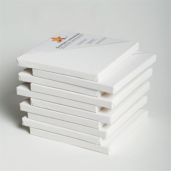1 ARTSTAR LEINWAND AUF KEILRAHMEN malfertig grundiert günstig im Preis 20x20cm