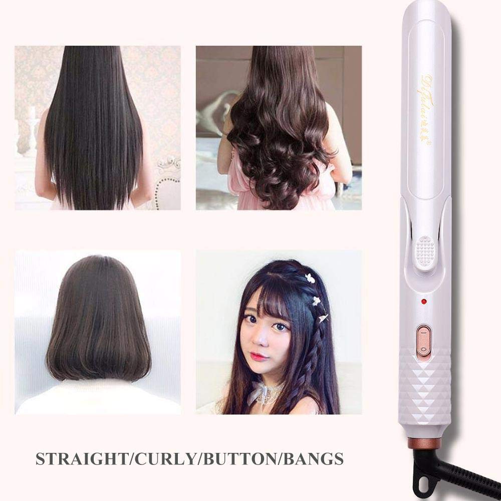 2 In 1 Hair Straightener And Curler Travel Womdee Ceramic