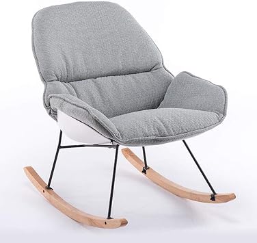 dark gray rocking chair
