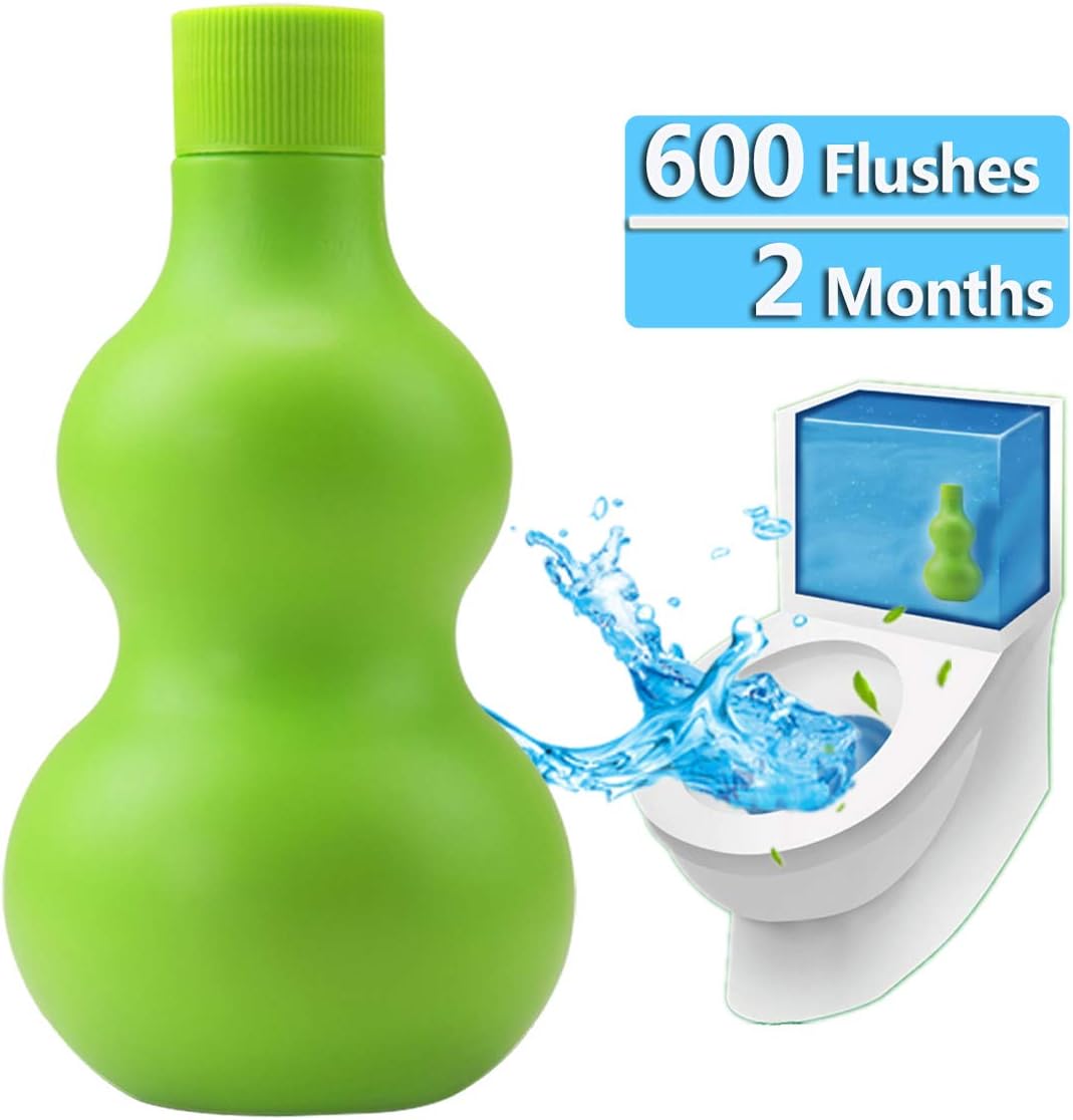 Amazon Com Automatic Toilet Bowl Cleaner New Generation Natural Disinfectant Scrub Free Automatic Bathroom And Tank Cleaning System Bleach And Blue Cleaning With Scent Free 600 Flushes Home Kitchen
