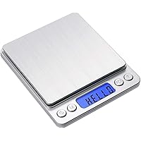 Digital Gram Scale Toprime 500g 0.01g Food Scale High Precision Kitchen Scale Multifunctional Stainless Steel Pocket Scale wi