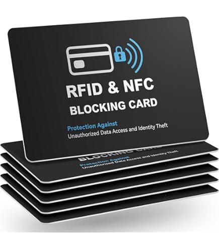Amazon.com: RFID Blocking Card,5Pack Contactless NFC Debit Credit