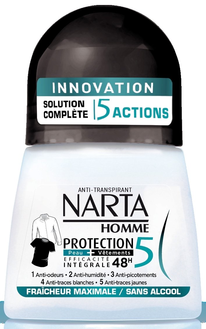 Narta Protection5 Maximum Freshness Deodorant Roll-On 50ml (Packaging May Vary)