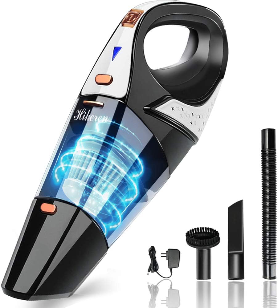 Handheld Vacuum,7000PA Powerful Cyclonic Suction Mini Handheld Vacuum Cordless Cleaner, Portable Lightweight Handheld Vacuum for Home pet and Car Cleaning,Gold