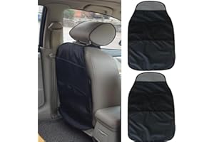 Gewaha 2PCS Car Seat Back Protector,Car Seat Protector Large Kick Mat, Durable Water Resistant Auto Seat Back Covers with Mes
