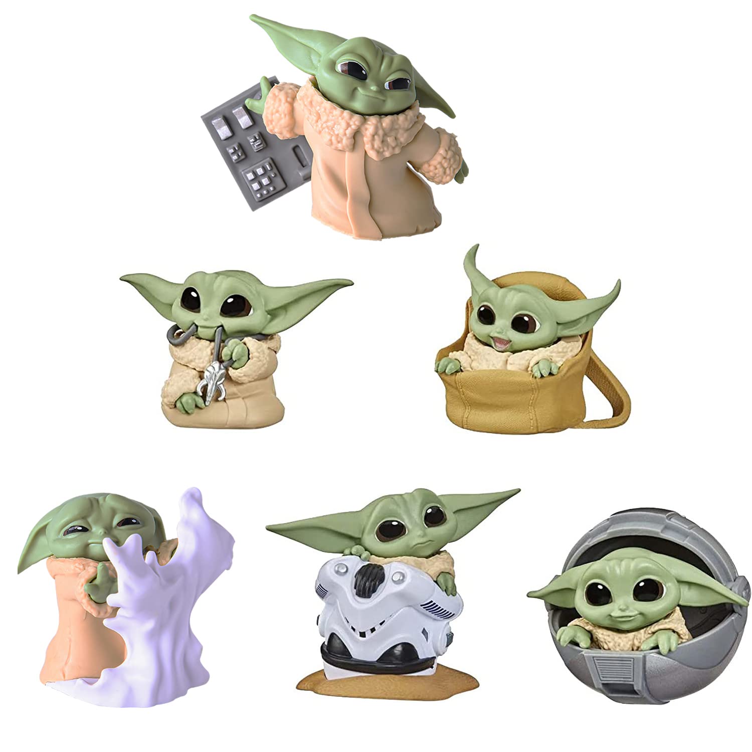Photo 1 of PAZATAO Baby Yoda Gifts,Baby Yoda Action Figure 2.2-Inch,Baby Yoda Doll,Baby Yoda Toys for Kid, Souvenir Desk Decoration for Adult(6 Pack)