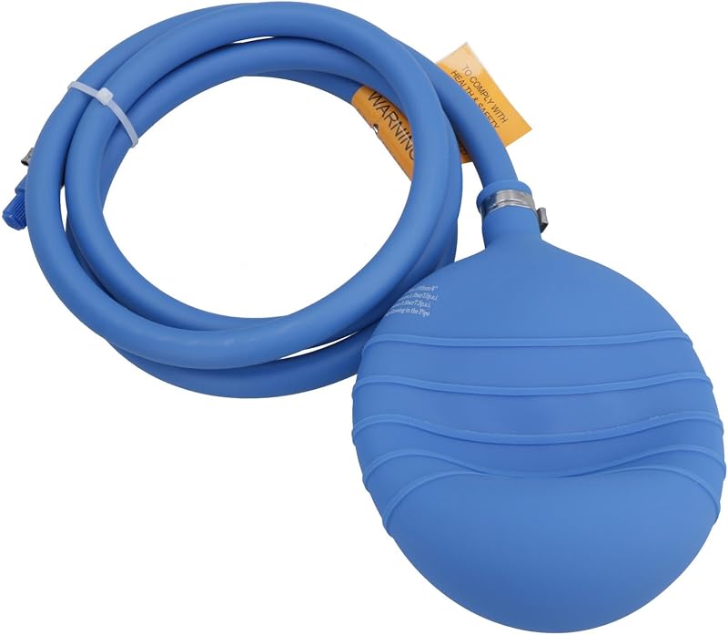 AB Tools 4" 100mm PVC Inflatable Drain Pipe Bung Plug Test Air Bag Plumbing