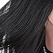 Anself Hairdressing Training Practice Head Long Hair Black Dummy Model Mannequin Cut with Clamp
