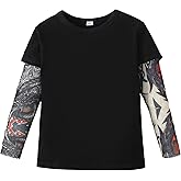 Kids Tattoo Sleeve T-Shirt Personal Top Toddler Boys Girls Long Sleeve Tee Shirt