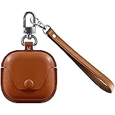 for SHOKZ OpenFit 2 Case Cover,NOUKAJU Earphone Protective Cover with Lanyard Drop-Proof,Scratch-Proof,Shock-Proof,Case for SHOKZ OpenFit 2(Brown)