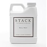 STACK Soul Rest Luxury Laundry Detergent - Premium Scented Laundry Detergent for HE & Standard Washers - Infused with Jasmine & Saffron - Paraben & Dye Free - Gentle & Effective Cleaning - 16 oz