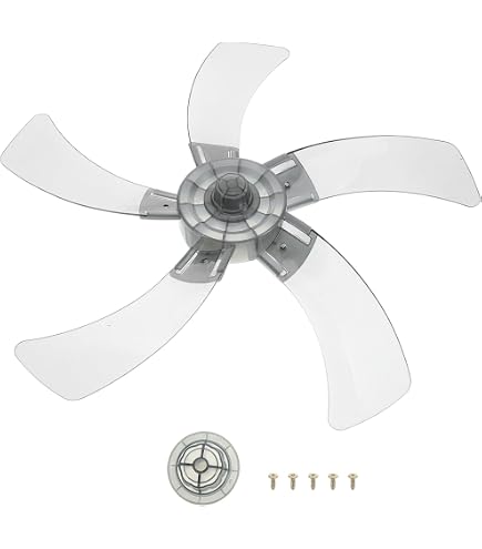 20 Inch Floor Fan Blade Replacement – 5-Blade, 500mm Diameter, 8mm Center Hole-1129446