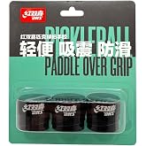 DHS Sports Pickleball Paddle Over Grip - Tacky Grip Tape, Shock Absorption, Non-Slip, Soft Touch (Black)