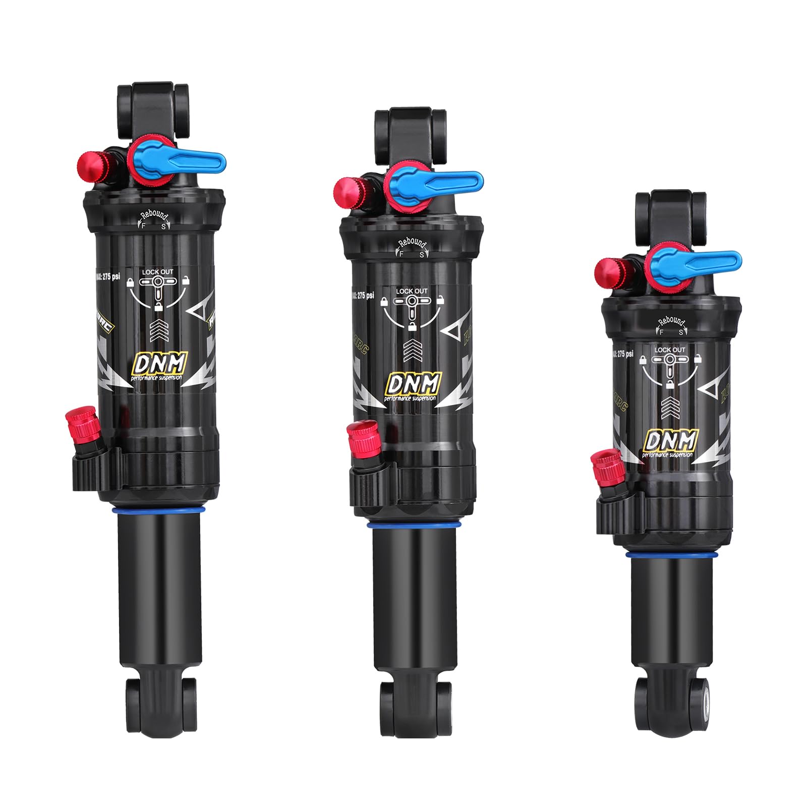 Photo 1 of DNM AO-39RC Mtb Rear Shock Bike Air Rear Shock Rebound/Lock Out- Adjustable Air Pressure 165/190/200mm bike rear shocks (200mm)