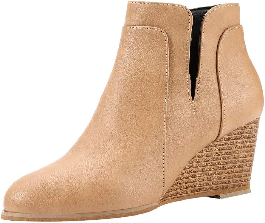 wedge ankle boots ladies
