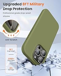 OuXul Designed for iPhone 16 Pro Case,Shockproof