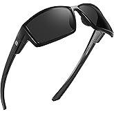 DUCO Polarized Sports Sunglasses for Men Women UV400 Protection Lightweight Frame for Fishing Driving Running F103