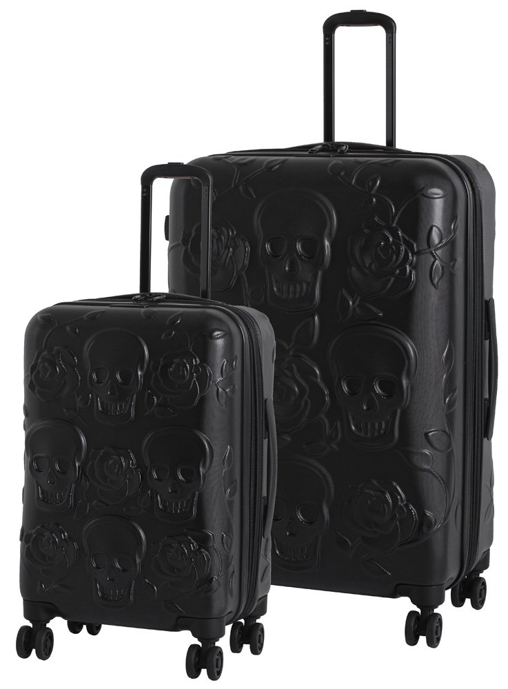 it luggage skulls embossed hardside
