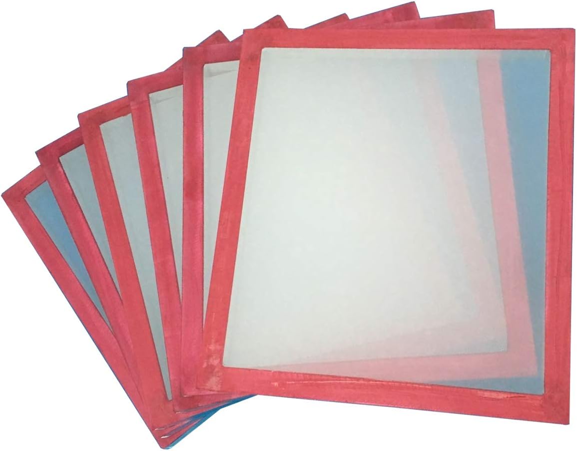 6 Pack 23x31" Screen Printing Frame with 180 White MESH