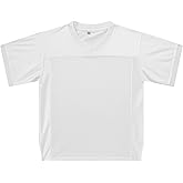 Blank Youths Football Jersey Mesh Athletic Football Shirt Practice Sports Uniform