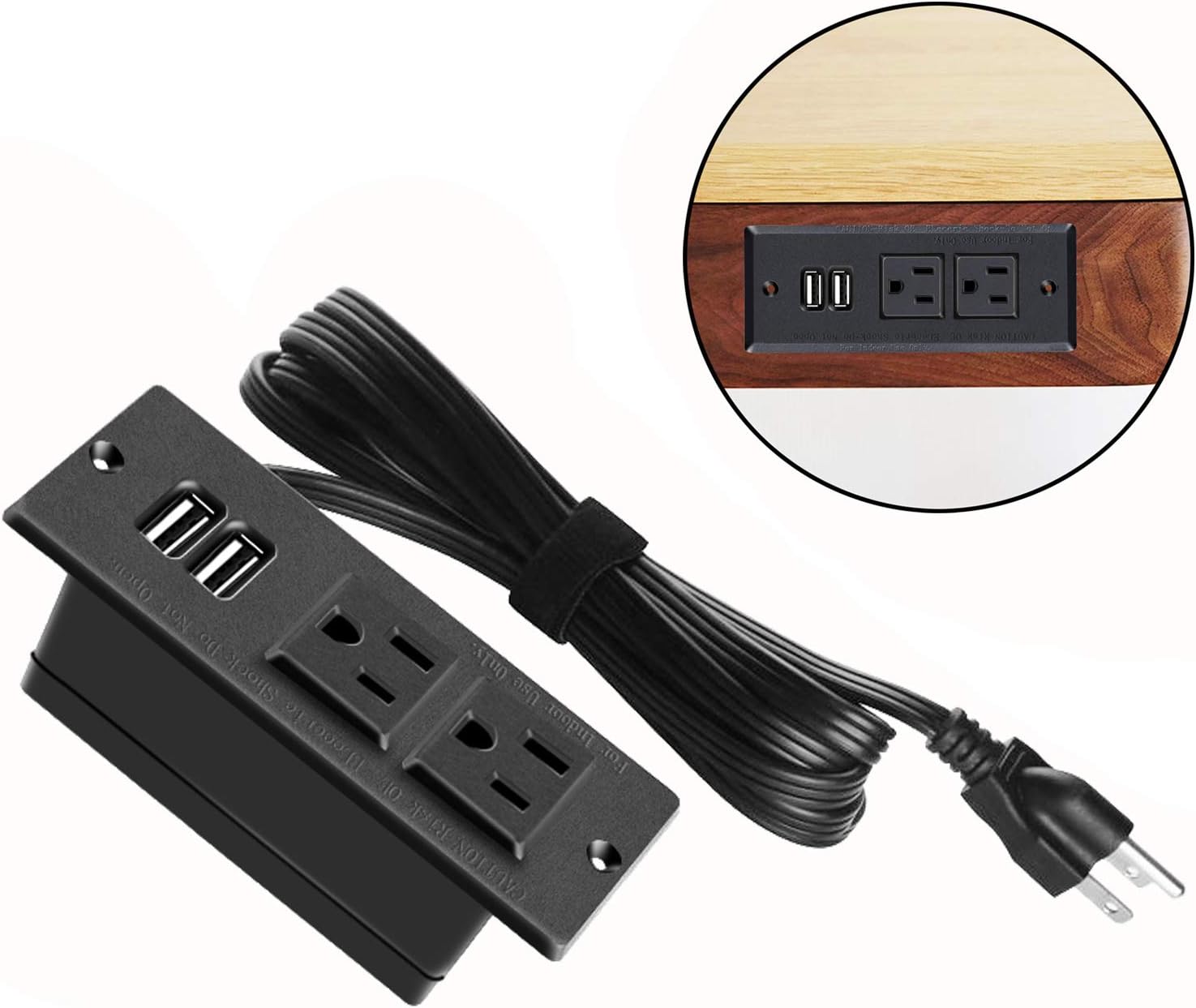 Conference Recessed Power Strip Socket,Desktop Power Grommet Power