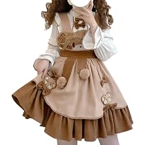 Amazon.com: Teen Girls Japanese Kawaii Lolita Costume Plush Cute ...