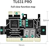 Bcowtte TL631 Pro Desktop Motherboard Analyzer Tester PCI-E Mini PCI-E view 6
