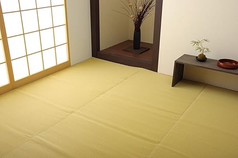 Amazon Co Jp イケヒコ ラグカーペット ファーム ベージュ 江戸間4 5畳 約261 261cm 洗える 日本製 国産 アウトドア レジャー 和室 シンプル ホーム キッチン