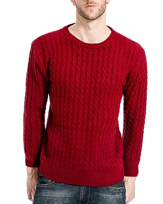maglione rosso uomo