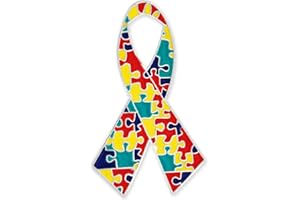 PinMart Autism Awareness Pin – Nickel Plated Enamel Lapel Pin - Inspiring Symbols of Autism Support - Secure Clutch Back for Hats, Scarves and Backpacks