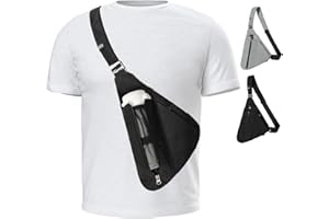 OSOCE Sling Bag for Men,RFID Crossbody Hiking Backpack Chest Shoulder Tactical Bag with Water Bottle Bag for Travel