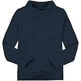CuteOn Children Unisex Solid Color Kids School Uniform Long Sleeve Turtleneck T-Shirt