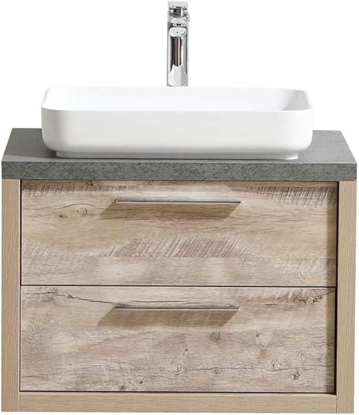 Badezimmer Badmobel Indiana 70 Cm Nature Wood Unterschrank Schrank Waschbecken Amazon De Kuche Haushalt