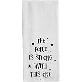 Funny Baby Nursery Hand Bathroom Towels Flour Sack Dish Towel The Force is Strong with This One Washcloths 14x 30 Inch(35x75cm) Color: The Force is Strong with This One