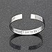 QTMY Remember I Love You Mom Forever and Always Cuff Bracelet Bangle Christmas Mother's Day Gift from Daughter (Titanium steel)