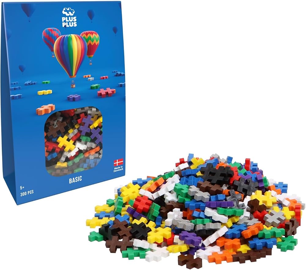 PLUS PLUS 300 Piece Building Blocks Toy for Kids STEM Learning 5 Plus