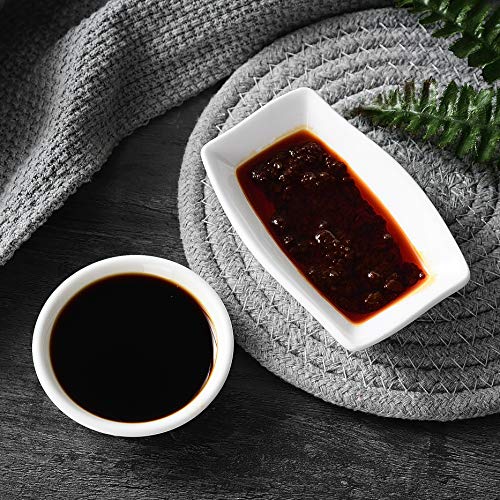 Dipping Sauce Dishes ,Round Soy Sauce Dipping Bowls, Dipping Bowls, Porcelain Watercolor Palette - 12 Packs, White, 1 oz - Thumbnail 2
