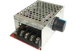 PROSHOPPING DC 7-70V 30A PWM Motor Speed Controller, 12V 24V 36V 48V Mini Speed Control Switch, Adjustable Speed Regulator with 30 Amp Fusefor - for Electric Motor, Brush Motor, Car, Generator, Fan, Powerwheels