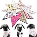 PET SHOW 10 Pack Small Dog Bandanas Girl Cotton Female Cat Puppies Bibs Washable Triangle Head Scarfs Medium Dogs Bandana Photo Prop Grooming Accessories