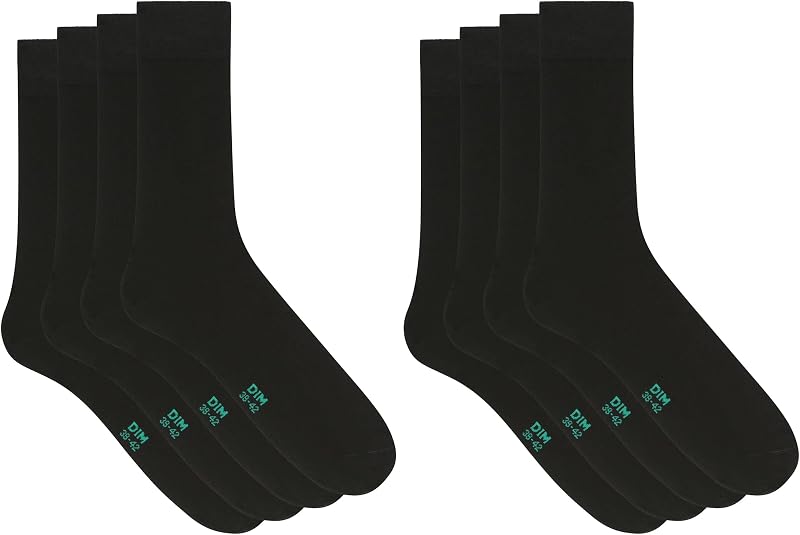 Chaussettes Homme Good X4 Calze, Nero, 43-46 (Pacco da 4) Uomo
