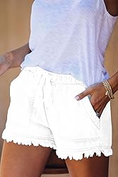 YOCUR Womens Denim Shorts Colored Flowy Fashion